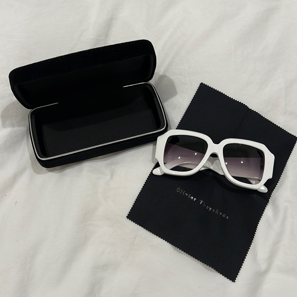White Olivier Theyskens x Jacques Marie Mage sunglasses